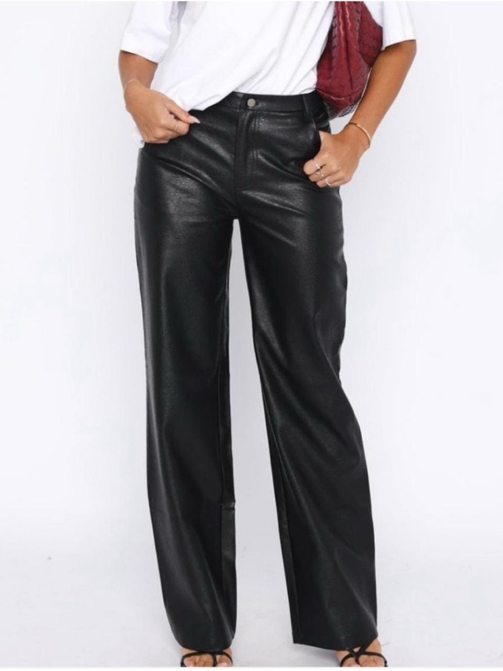 White Fox Lost In Space Wide-Leg Pants Small